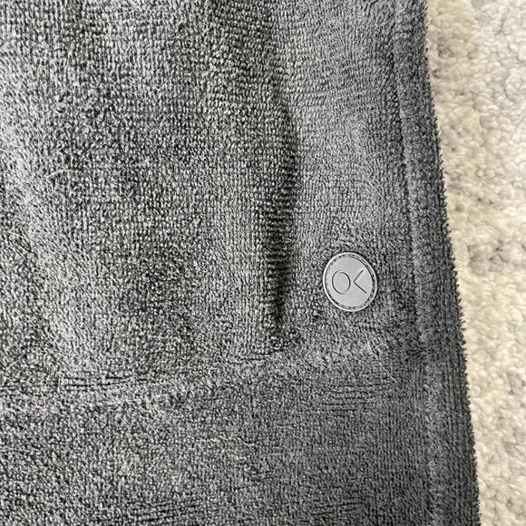 Outerknown Shorts Mens XL Gray Terry Cloth Zip Back Pockets Drawstring Beach - Picture 4 of 8